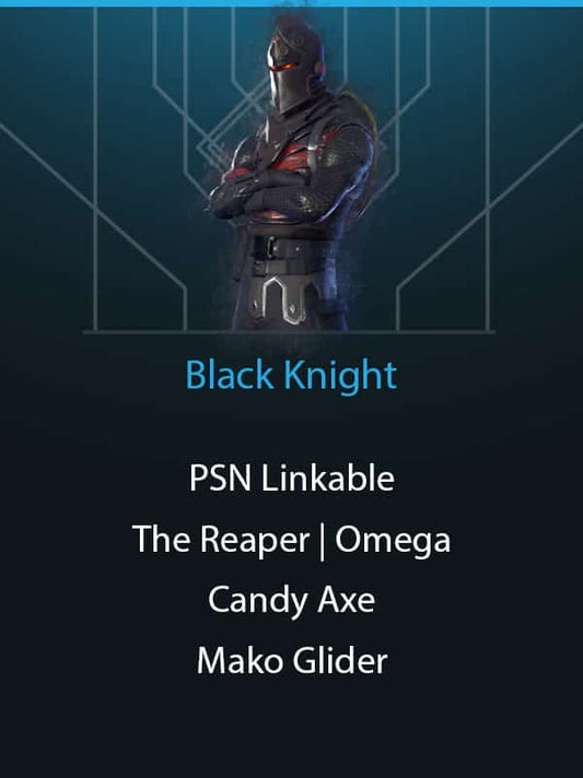 Black Knight | 186 Outfits | Fully Unlocked Omega | Drift Fully Unlocked | Mako Glider