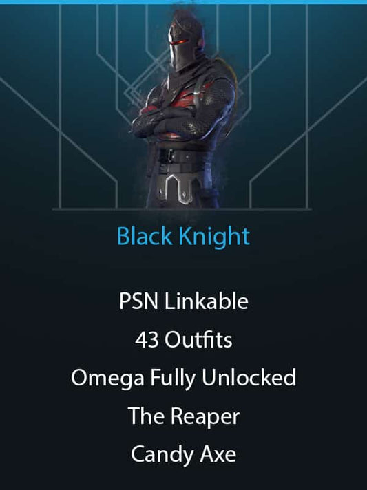 Black Knight | 43 Outfits | PSN Linkable | The Reaper | Omega Fully Unlocked